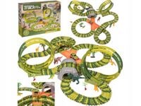 MEGA TOR WYŚCIGOWY PETLA DINOZAUR DINO PARK 324el. DINOZAURÓW INTERAKTYWNY