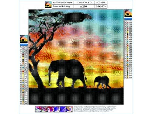 MOZAIKA DIAMENTOWA SŁONIE na Arena.pl