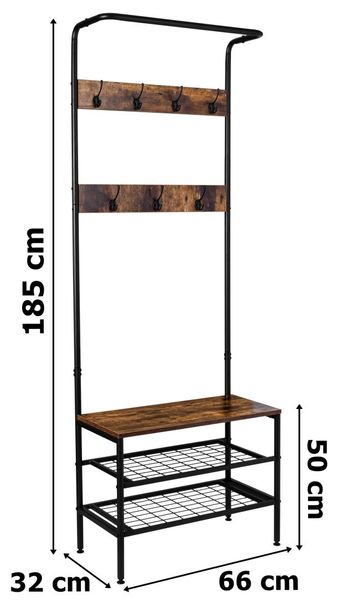 Wieszak loftowy do przedpokoju Odrys zdjęcie 10