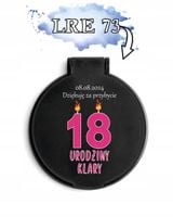 LUSTERKO podziękowanie za przybycie dla gości prezent 18 urodziny