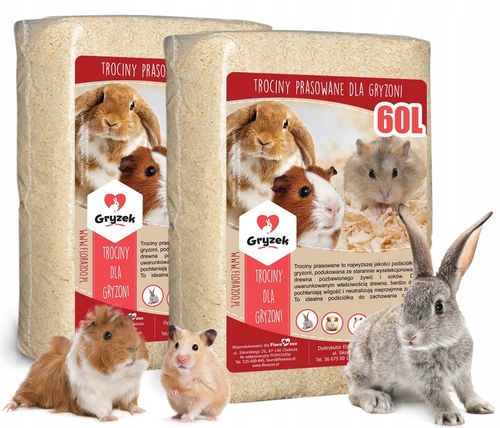 TROCINY ŻWIREK DLA GRYZONI KRÓLIKA KOTA 120L na Arena.pl