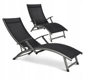 Leżak Ogrodowy Basenowy aluminiowy Mocny RELAX