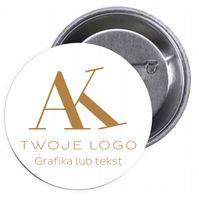 Przypinki Reklamwe Badziki Butony z Logo Herbem Grafiką Buttony 56mm