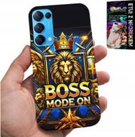 ETUI DO OPPO FIND X3 LITE - BOSS LEW Z KORONĄ NA TARCZY CASE + FOLIA