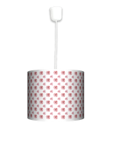 Lampa wisząca mała - Różowe kwiatki