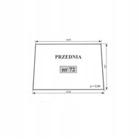 Szyba przednia Massey Ferguson MF-255 kabina Lubsko 1