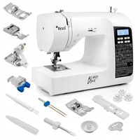 Maszyna do szycia TEXI BLACK&WHITE domowa komputerowa 200 ściegów + alfabet