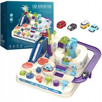 Tor Samochodowy Parking Garaż Zjeżdżalnia Auta Helikopter Dźwig Zabawka