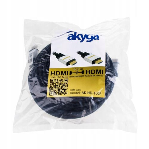 Kabel HDMI 2.0 Akyga AK-HD-100P PRO 10m na Arena.pl