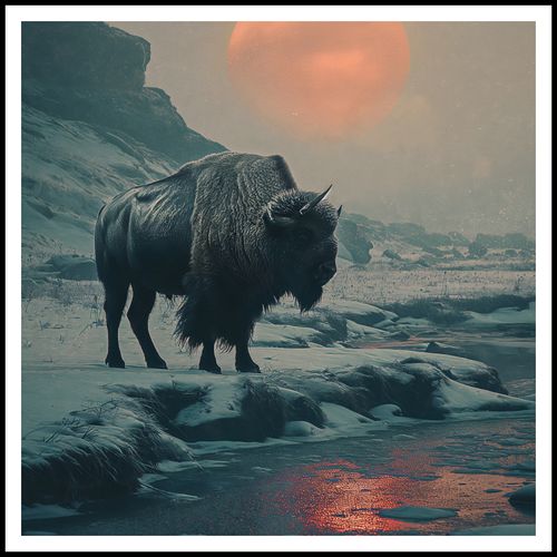 Plakat 100x100cm Żubrowy Monolit na Arena.pl