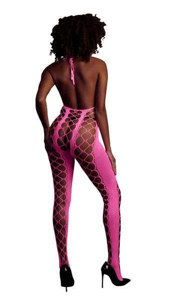 Neonowy Bodystocking Ouch! 835 Pink XS/XL zdjęcie 3