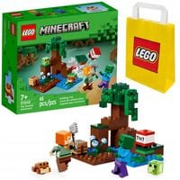 KLOCKI LEGO MINECRAFT 21240 PRZYGODA NA MOKRADŁACH FIGURKI + TORBA LEGO