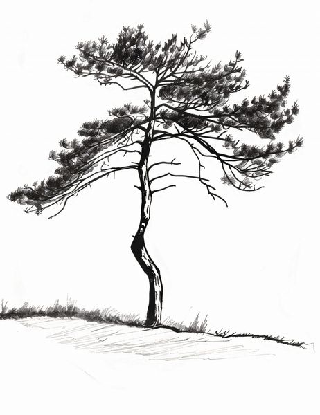 Plakat 50x65cm Samotna Sosna zdjęcie 1