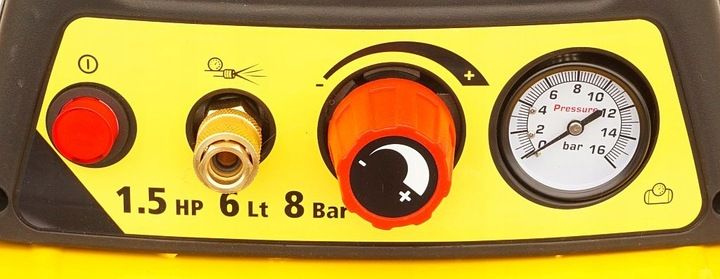 STANLEY KOMPRESOR BEZOLEJOWY SPRĘŻARKA 6L 8 bar zdjęcie 4