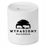 Dla Pracownika Skarbonka Wypasiony Pracownik Z Nadrukiem Ze Zdjęciem