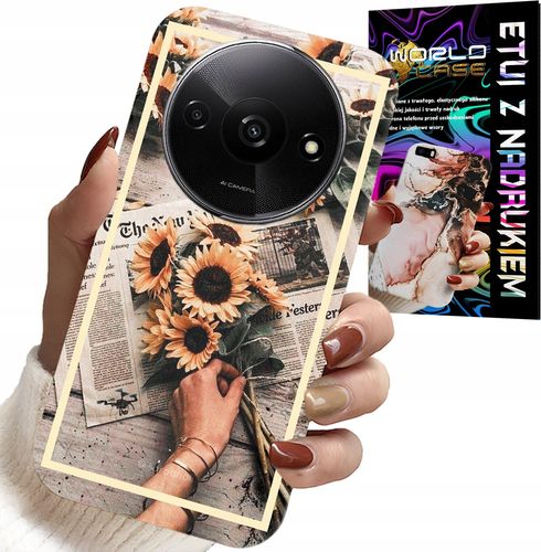 ETUI DO XIAOMI REDMI A3 - KWIATISTY WZÓR SŁONECZNIK SŁONECZNIKI na Arena.pl