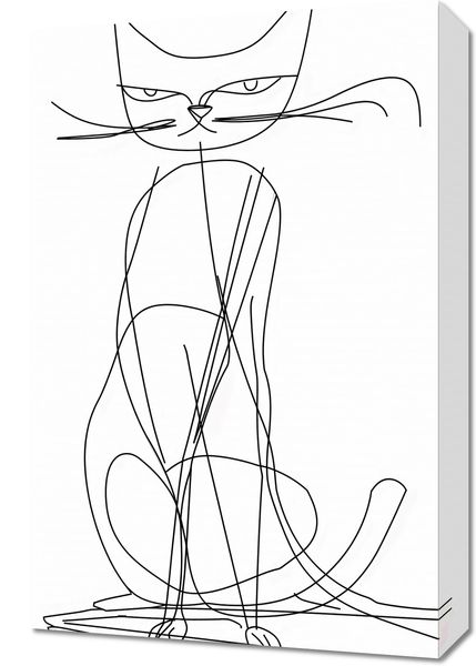 Obraz 40x60cm Kot Linijny zdjęcie 1