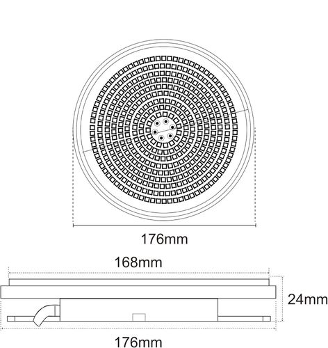 Reflektor LED basenowy LyLmLe PAR56 35W IP68 12V ‎R-PL01-S35W-WW-3000K na Arena.pl