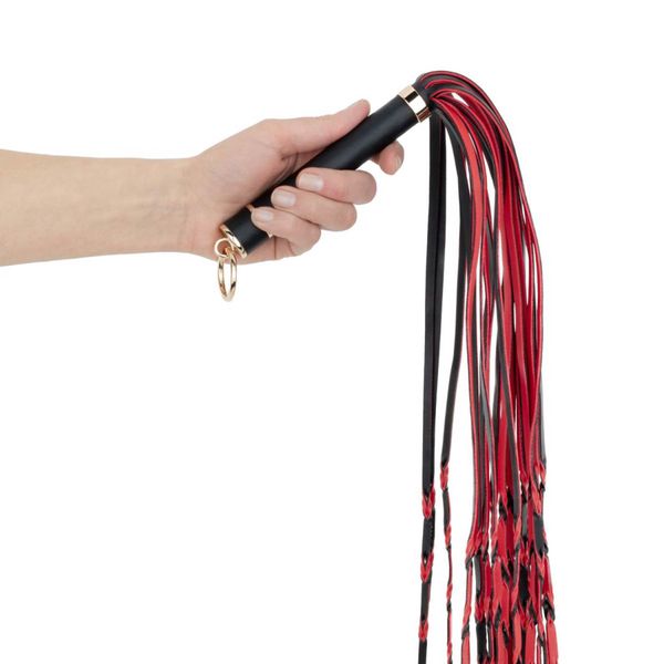 Fetish Collection - Flogger 64 Cm - Red And Black zdjęcie 4