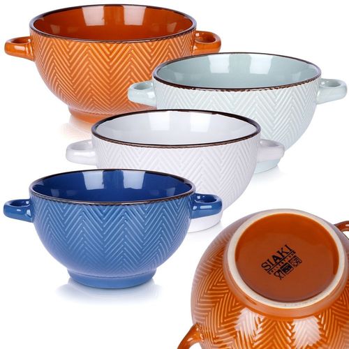 Miseczki ceramiczne 620 ml 4 szt. na Arena.pl