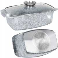 BRYTFANNA NON-STICK NIEPRZYWIERAJĄCA 6,5L GRANITOWA GĘSIARKA