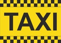 MAGNES na samochód oznakowanie naklejka AUTO TAXI