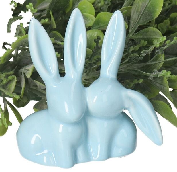 ZAJĄC ZAJĄCZEK CERAMICZNY WIELKANOCNY FIGURKA DO STROIKA zdjęcie 3