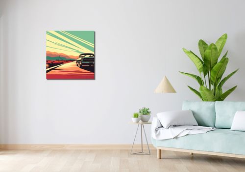 Obraz 60x60cm Droga przez Pustynię na Arena.pl