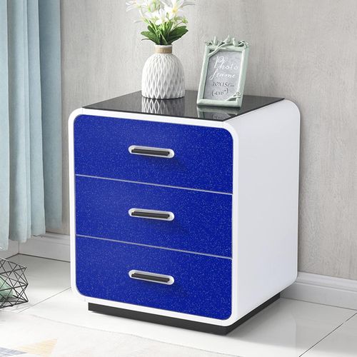 Folia Meblowa Samoprzylepna Ciemnoniebieska Brokat 60cm na 500cm Połysk na Arena.pl