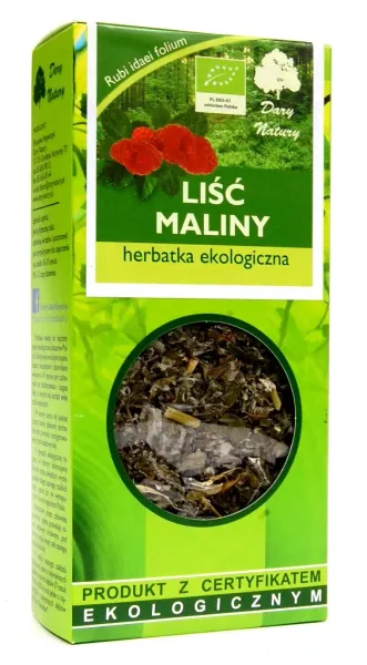 Herbatka LiŚĆ Maliny BIO 25 g - Dary Natury zdjęcie 1