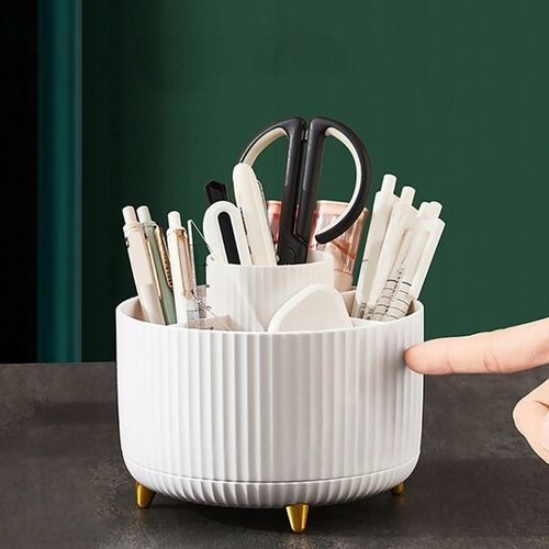 ORGANIZER NA KOSMETYKI OBROTOWY POJEMNIK PĘDZLE STOJAK 360 KOSMETYCZKA na Arena.pl