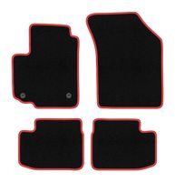 Dywaniki welurowe CARLUX-RED Suzuki SX4 I 2006-2014 czarne/czerwone