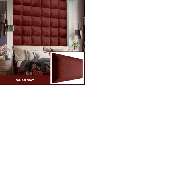 PANELE TAPICEROWANE ŚCIENNE SZARE WEZGŁOWIE 3D 30cm x 30cm zdjęcie 6