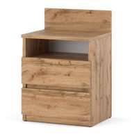 Szafka Nocna 2 Szuflady Stolik Nakastlik Do Sypialni Salonu Hugo+ Dąb Wotan