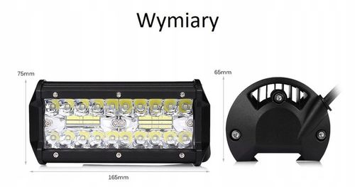 Zestaw 2 x halogen Lampa robocza oświetlenie LED 120W 12-24V na Arena.pl