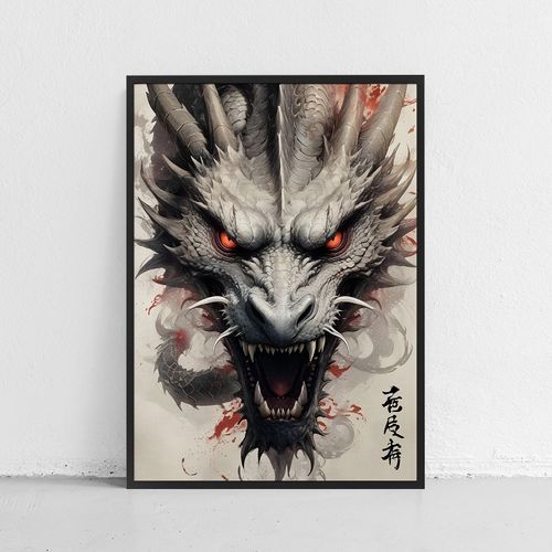 Plakaty w ramie  smok smoki 40x50 cm w czarnej ramie na Arena.pl