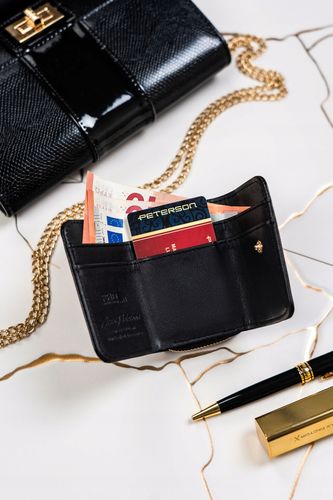 mały portfel damski ze skóry ekologicznej - peterson na Arena.pl
