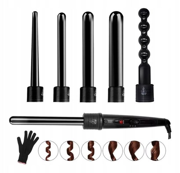 Lokówka Suszarka 6 w 1 Szczotka do Stylizacji Włosów Lokówka do Włosów zdjęcie 1