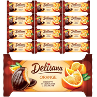 Delisana Ciastka z galaretką pomarańczową 135g x 12 sztuk
