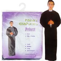 Kostium Księdza Strój Przebranie Halloween Karnawał Sutanna Kleryk