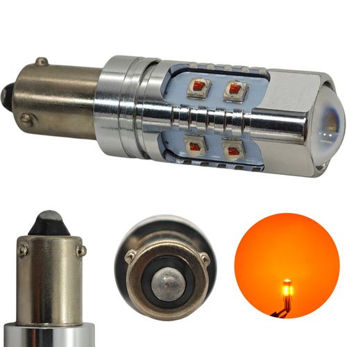 H21W żarówka LED BAY9S 12-24V CANBUS pomarańczowa USA na Arena.pl