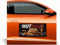 Magnes na samochód auto reklama magnetyczna 60x30 cm HOT DOGS różne wzory