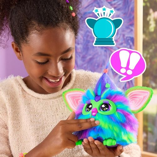 Hasbro FURBY Galaxy Interaktywna Maskotka Zorza świeci w ciemności PL F8901 na Arena.pl