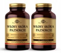 Suplement diety Solgar Włosy Skóra Paznokcie 120 tabletek x2