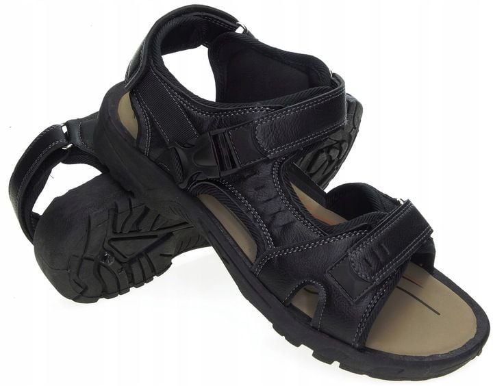 Solidne regulowane sandały klapki zdjęcie 7