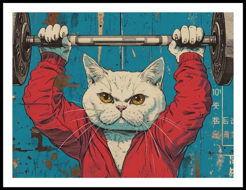 Plakat 80x60cm Mistrz Ciężarów na Arena.pl