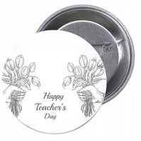 Przypinki buttony HAPPY TEACHER'S DAY badziki