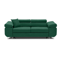 Rozkładana sofa, Bellezza, 209x100x87 cm, butelkowa zieleń | TYLETEGOTU