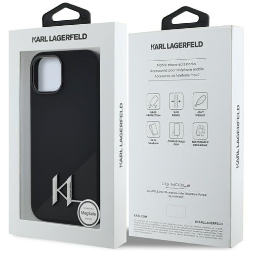 Etui Karl Lagerfeld do iPhone 15, Czarny, MagSafe na Arena.pl