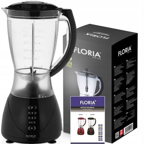 BLENDER KIELICHOWY MIKSER CZARNY BPA FREE 3 BIEGI + PULSE 300W na Arena.pl
